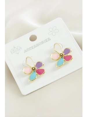 Marsilyan Çiçek Mineli Küpe