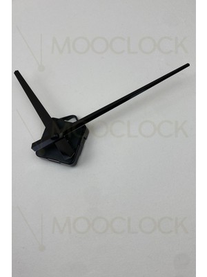 UltraMint Sessiz Duvar Saati Mekanizması Seti, 14MM Şaft, Uzun Akrep ile