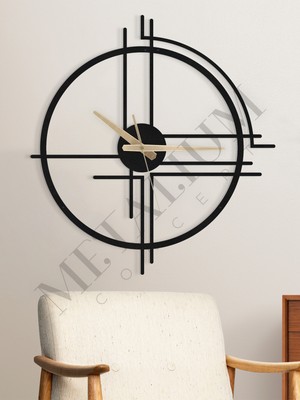 UltraMint Şık Metal Duvar Saati 42X45CM, Modern ve Estetik Tasarım