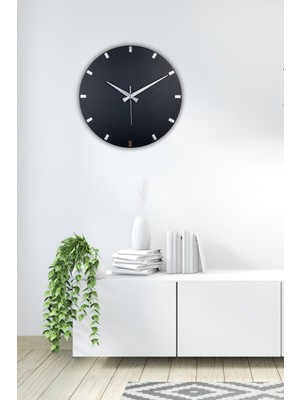 UltraMint Modern Metal Aynalı Duvar Saati, 40X40CM, Sessiz Mekanizmalı, Şık Tasarım