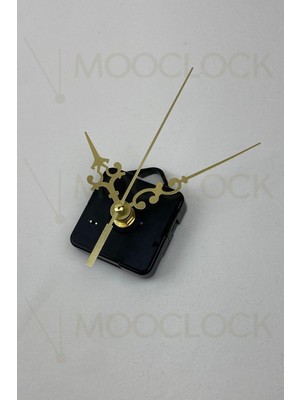 UltraMint Sessiz Duvar Saati Mekanizma, 14 mm Şaft, Akrep, Yelkovan ve Saniye