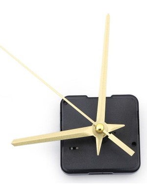 UltraMint Sessiz Duvar Saat Mekanizması, Askısız, 22 mm Şaft, 8 cm Yelkovan, 6 cm Akrep
