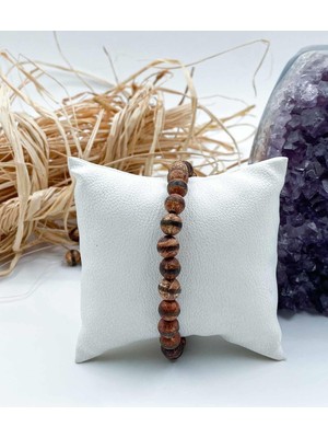 Doğal Tibet Akik Taşlı 8 mm Küre Bileklik, Şık ve Zarif Takı