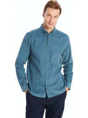 Lc Waikiki Yeni Sezon Regular Fit Uzun Kollu Kadife Erkek Gömlek