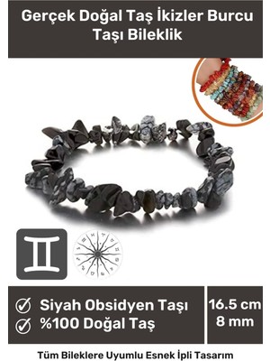 Ikizler Burcu Enerjisini Yükselten Doğal Taş Bileklik, Şık ve Pozitif Tasarım