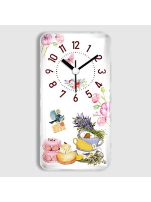 UltraMint Dikdörtgen 17 cm Mıknatıslı Buzdolabı Saati, Şık ve Fonksiyonel Tasarım