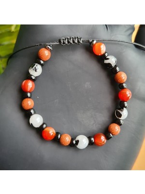 Doğal Taş Bileklik, El Yapımı Çakra Enerji Takısı