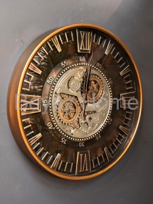 UltraMint Şık Çarklı Duvar Saati, Modern Tasarım ve Şık Görünüm