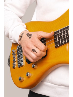 Artikel Artikel Kuru Kafa -7 Geçici Dövme,geçici Tattoo ,vücut Dövme,kol Bilek Dövme,boyun Dövme,sırt Dövme