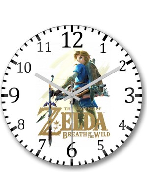 UltraMint Yüksek Kaliteli Breath Of The Wild Temalı Duvar Saati, Şık ve Modern Tasarım