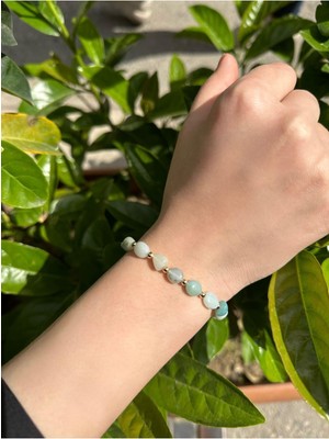 Doğal Amazonit Taşlı Makrome Bileklik, Şık ve Enerjik Aksesuar