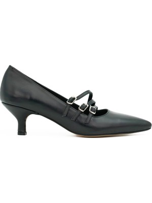 Tuna Hakiki Deri Kadın Topuklu Ayakkabı - ZF8463