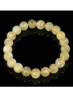 Doğal Sitrin Taşlı Zarif Bileklik, Şıklığa Işıltı Katıyor