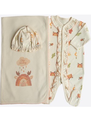 Kitikate Organik Alinda 3'lü Set Natural