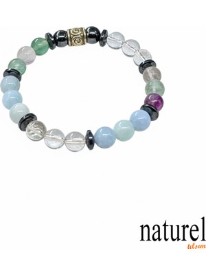 Kova Burcu Doğal Taş Unisex Bileklik, Enerji ve Şıklık Sunar