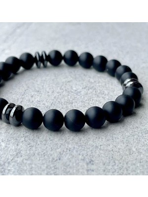 Doğal Oniks Taşlı Zarif Bileklik, Şık ve Kaliteli Takı Hediye