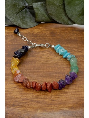 7'li Çakra Taşı Bileklik, Enerji ve Denge Için Şık Tasarım