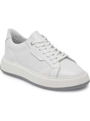 Tergan Beyaz Hakiki Deri Erkek Sneaker - E25S1AY57537-A26