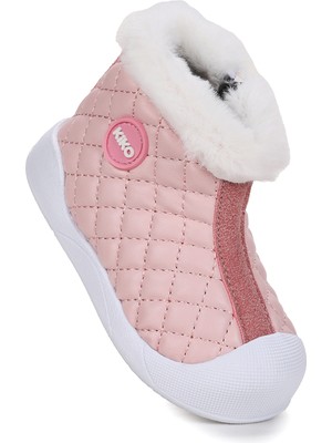 Kiko Kids  Biser Fermuarlı Termo Taban Kız Bebek Bot Ayakkabı