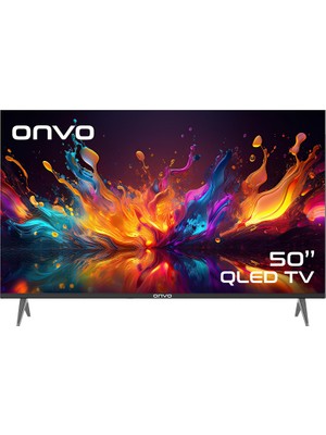 Onvo 50VQ90F3UA 50'' 127 Ekran Uydu Alıcılı 4K Ultra Hd Google Smart QLED TV