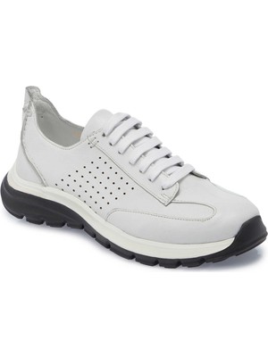 Tergan Beyaz Hakiki Deri Erkek Sneaker - E25S1AY57552-A26