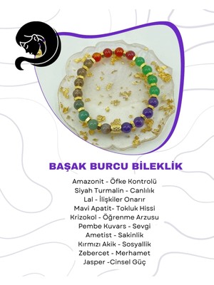 Başak Burcu Doğal Taş Bileklik, Şıklık ve Enerji Dolu Takı