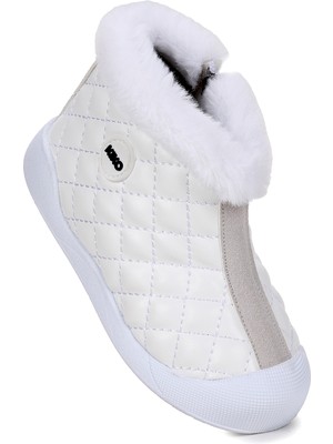 Kiko Kids  Biser Fermuarlı Termo Taban Kız Çocuk Bot Ayakkabı