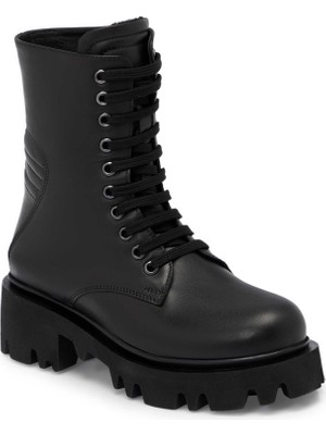 Tergan Siyah Hakiki Deri Kadın Bot - K25K1BT68459-A23