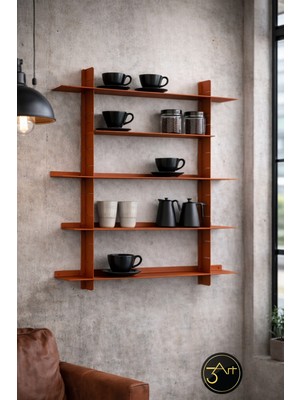 3art Metal Dekorasyon Çok Katlı Duvar Rafı – Modern Mutfak & Salon Raf Sistemi