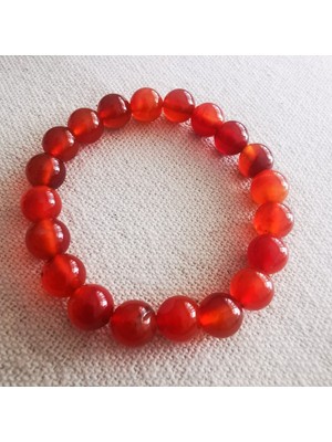 Doğal Akik Taşlı Şık Bileklik, Zarif ve Enerjik Takı 75 cm