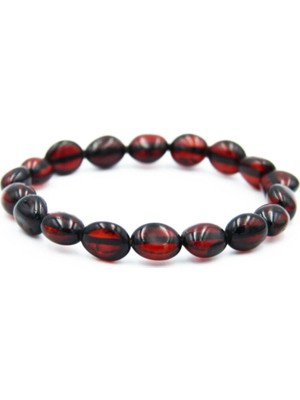 Damla Kehribar Bileklik, Konyak Renk, Doğal ve Şık Takı