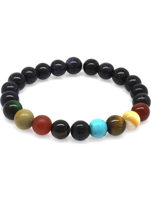 Doğaltaş Yıldız ve Gezegen Temalı Kadın Bileklik, Şans ve Enerji Takısı