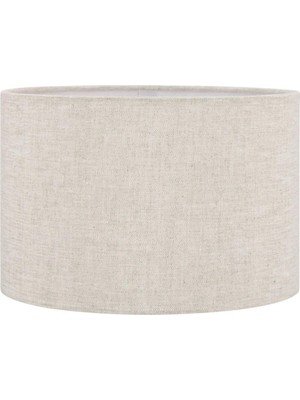 Feyza Design Krem Lambader Başlığı, 30 Cm, Kumaş, Silindir Tasarım, Şık ve Konforlu