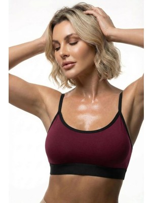 Mistirik Astura Model Ince Askılı Arkası Çapraz Detaylı Rahat Kadın Büstiyer