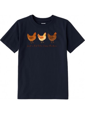 Colermi Pamuk Kumaş Çocuk Tişörtü – Tavuk Desenli Çocuk Tişörtü