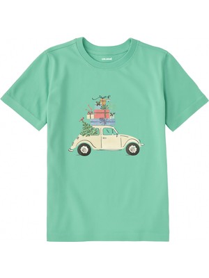 Colermi Pamuk Kumaş Çocuk Tişörtü – Hediyeli Araba Baskılı