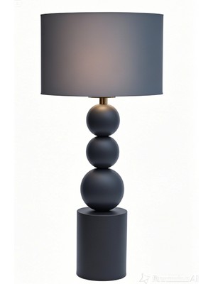 Feyza Design Şık Metal Kumaş Abajur ile Sıcak ve Huzurlu Gece Aydınlatması