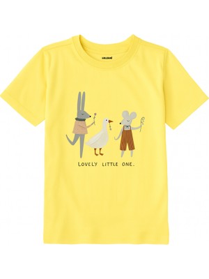 Colermi Pamuk Kumaş Çocuk Tişörtü – Sevimli Hayvanlar Baskılı Çocuk T-Shirt