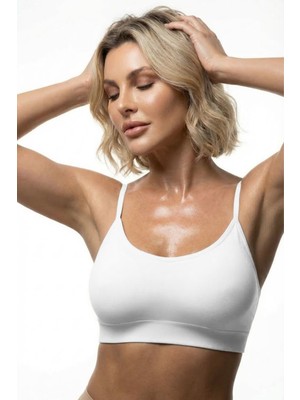 Mistirik Astura Model Ince Askılı Arkası Çapraz Detaylı Rahat Kadın Büstiyer