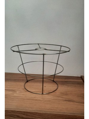 Feyza Design 3 Katlı Metal Abajur ve Avize Teli, 30X25X20CM, 21CM Yükseklik