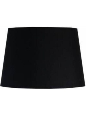 Feyza Design Şapka Tasarımlı Siyah Konik Kumaş Abajur Başlığı, Modern Aydınlatma