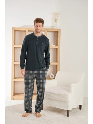 Pijamoni Erkek Microsoft Bis.yaka Pijama TAKIM-6410-6