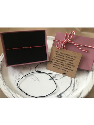 7 Düğüm Bileklik, Kader ve Sevgi Temalı Çift Bileklik Seti