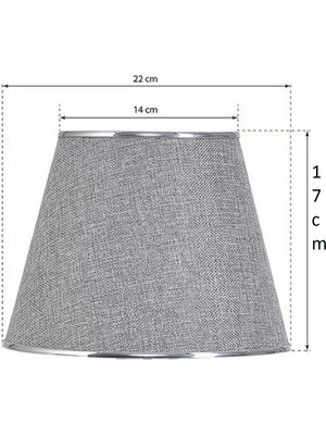 Feyza Design Şapka Yedek Abajur Başlığı, Şık ve Kullanışlı Kumaş Tasarımı