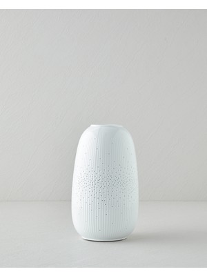 Feyza Design Şık Porselen Dekoratif Aydınlatma 24 cm Beyaz