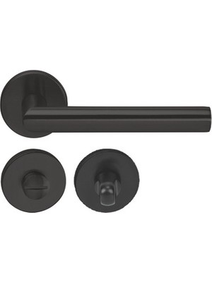 Hafele Werner Kapı Kolu Seti Mat Siyah Wc