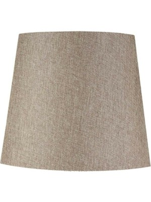 Feyza Design Bej Kumaş Abajur Şapkası, Şık ve Modern Lambader Başlığı