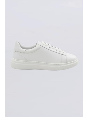 Uki Beyaz Casual Deri Ayakkabı