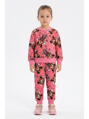 New Kids Baskılı 2 Iplik Şardonlu Pamuk Kız Çocuk Takım