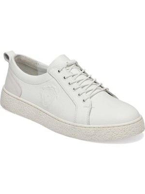 Tergan Beyaz Hakiki Deri Erkek Sneaker - E25S1AY57525-A26